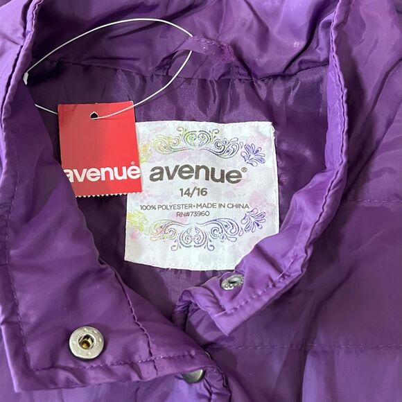 Avenue Plus Purple Quilted Lightweight Vest 14 - Picture 9 of 9